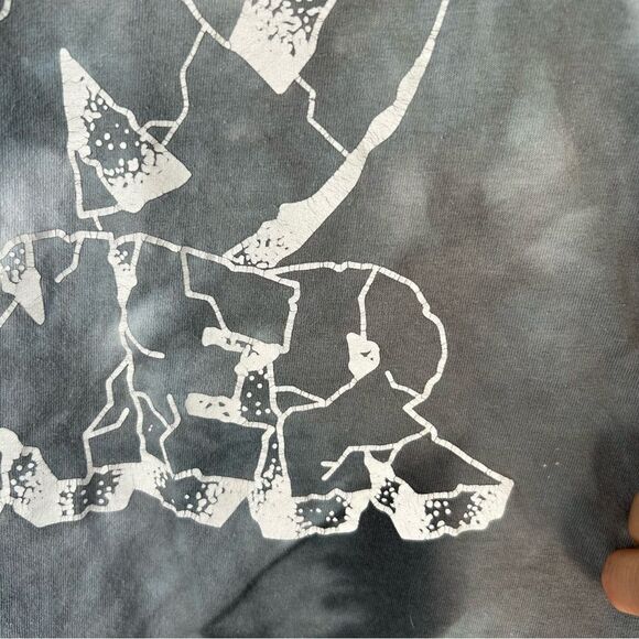 Loner Gray Peace Sign Tie-Dye T-Shirt - Picture 3 of 7